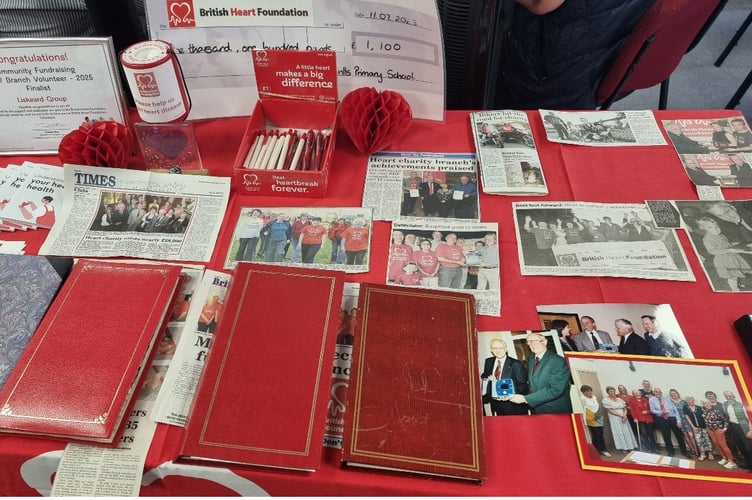 Some of the displays at the 40th anniversary celebration.