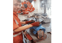 Student completes over 300 hours with engineering teams