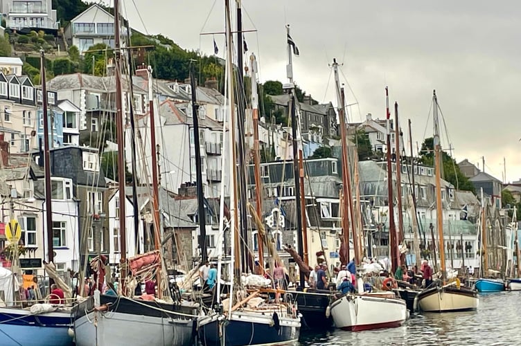 A selection of boats in port during this year's Looe Lugger Classics event (Picture: Peter Kinver)