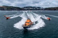 Lifeboat makes spectacular departure 
