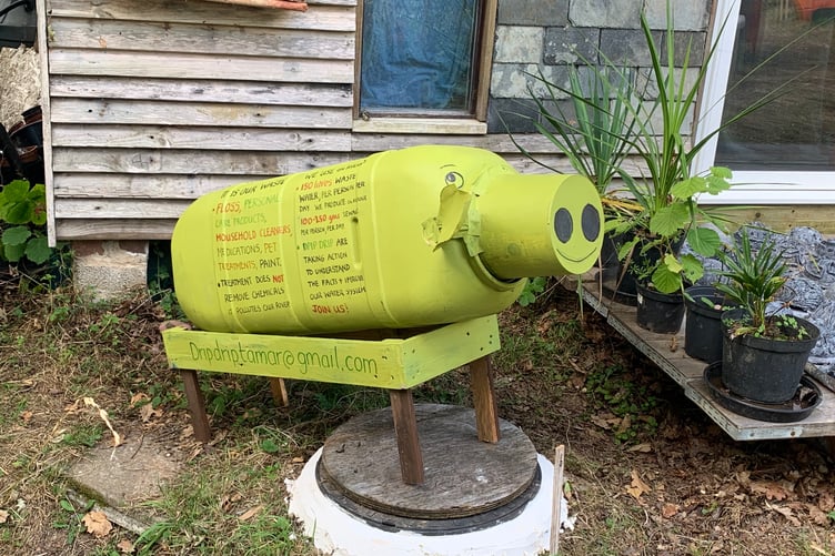 An array of eclectic sculptures are presented in the Blauwhuis garden including this pig from Drip Drip Tamar. (Picture: Sarah Martin)