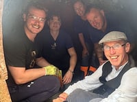 Volunteers from china clay firm help out at china clay museum