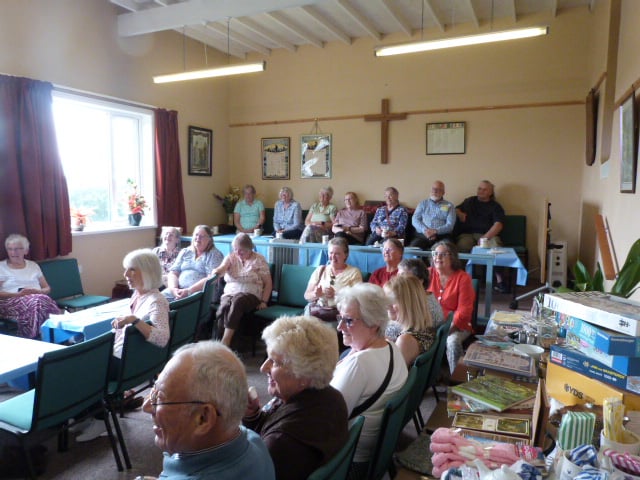 Methodist Women in Britain attending a cream tea event at Bealbury Methodist Church on August 6 raising funds for the Fishermen's Mission