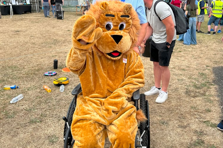Torpoint and Rame Peninsula Lion President Steve Murray with Lion