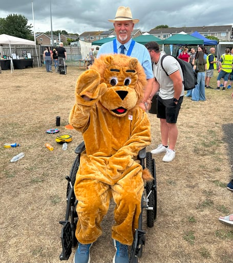 Torpoint and Rame Peninsula Lion President Steve Murray with Lion