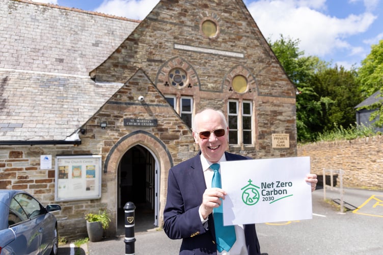 Project lead Mike Sturgess, Churchwarden and Treasurer pictured outside St Martin’s Church Centre in Liskeard (Picture: St Martin's Church Centre)