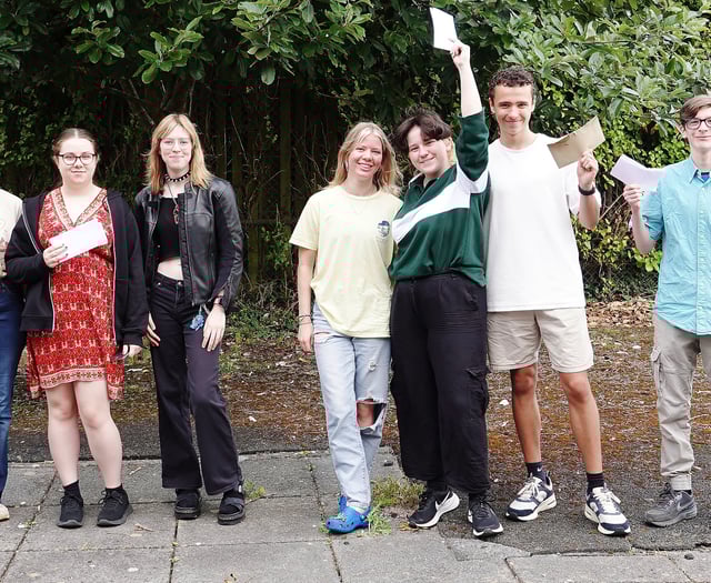 Students in Torpoint celebrate A-Level success