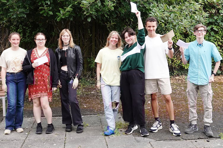 Success and smiles for these students celebrating their results at Torpoint Community College
