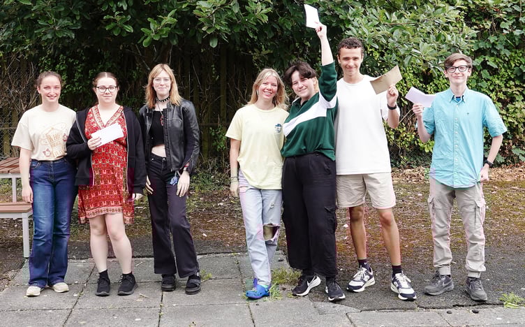 Success and smiles for these students celebrating their results at Torpoint Community College