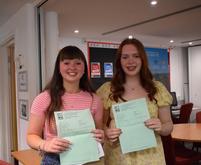 Callington students celebrate A-Level triumphs