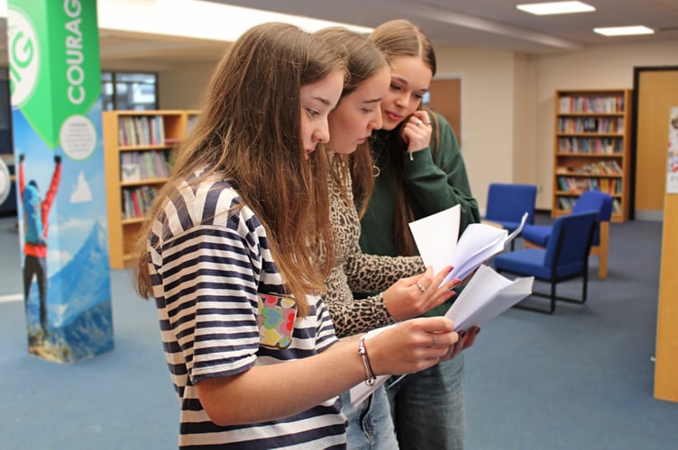 Youngsters in Liskeard take a close look at their A Level results