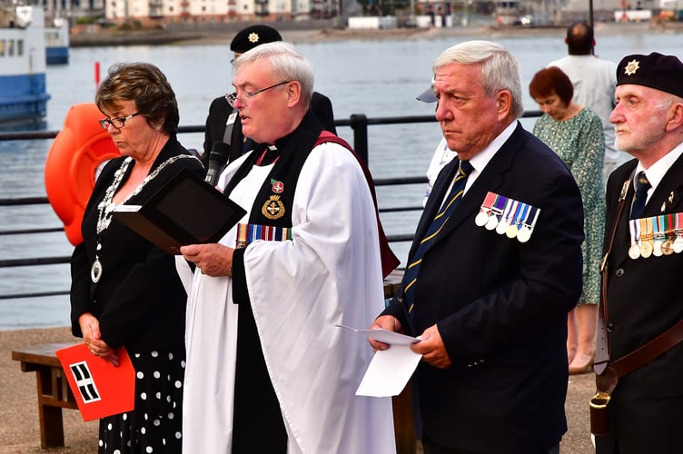 Prayers were led by Father Michael Brown, Official Chaplain to the RBL Branch in Torpoint and Rame Peninsula