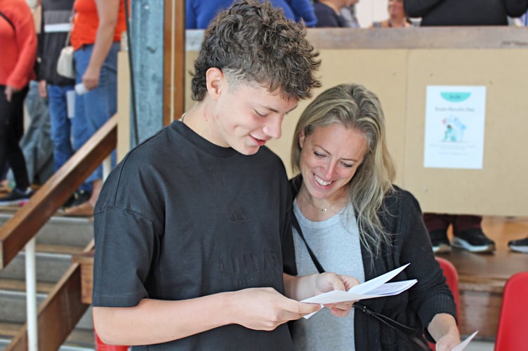 Liskeard School and Community College were celebrating after its students achieved the highest overall GCSE attainment in recent years