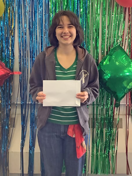 Sarah Lefebvre only joined Looe Community Academy nine months ago, but went on to achieve a 9 in French, 7 in Maths and 76 in Science