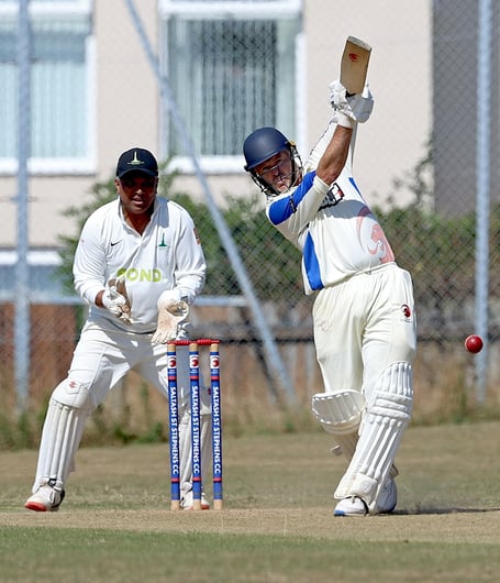 Saltash Bat Alex Johnson.