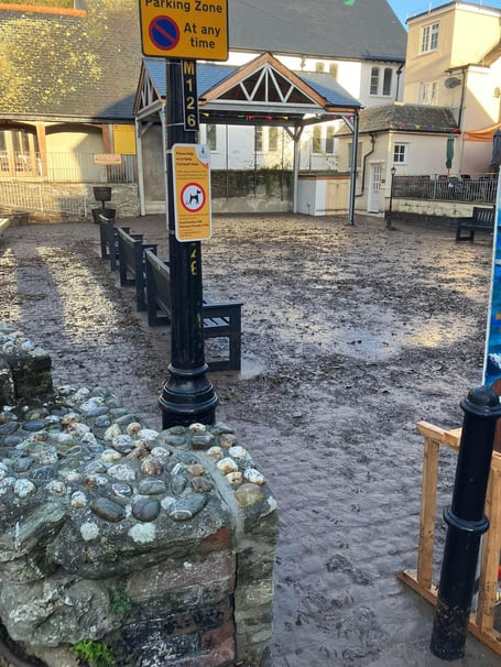 Heavy overnight rain has caused disruption in both Looe and Polperro (Picture: Beery Hiker/Facebook)