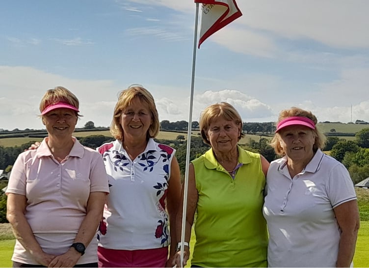 Debbie Flanagan and Mary Brinsles, Pam Hughes and Geraldine Howley.