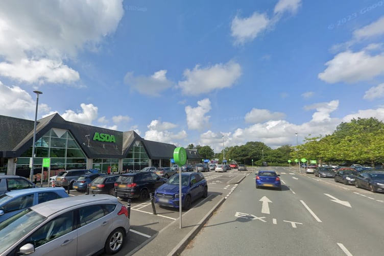 Police say the assault took place in the car park of Asda in St Austell. (Picture: Google)