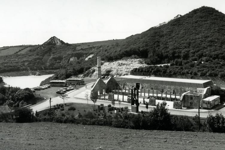 Wheal Martyn Clay Works in Cornwall in the 1980s.