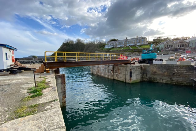 New lockgate could be in place at harbour by end of next month