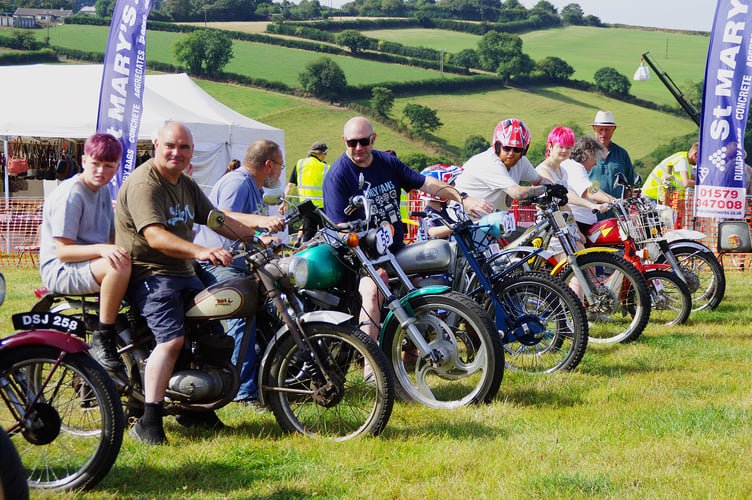 Classic bikes from over the years were one of the many attractions on show