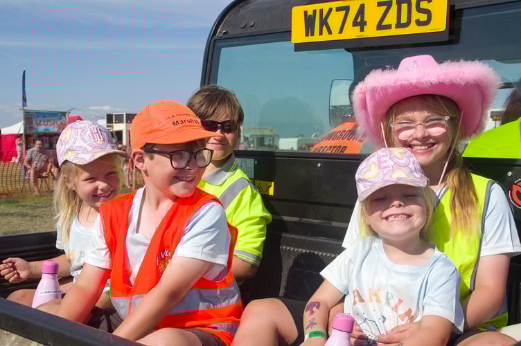 These youngsters were all smiles enjoying their day out at the Great Trethew Vintage Rally