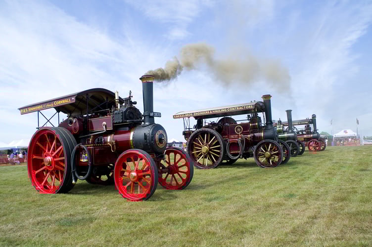 Engines of the past in all their glory at this year's Great Trethew Vintage Rally at Horningtops