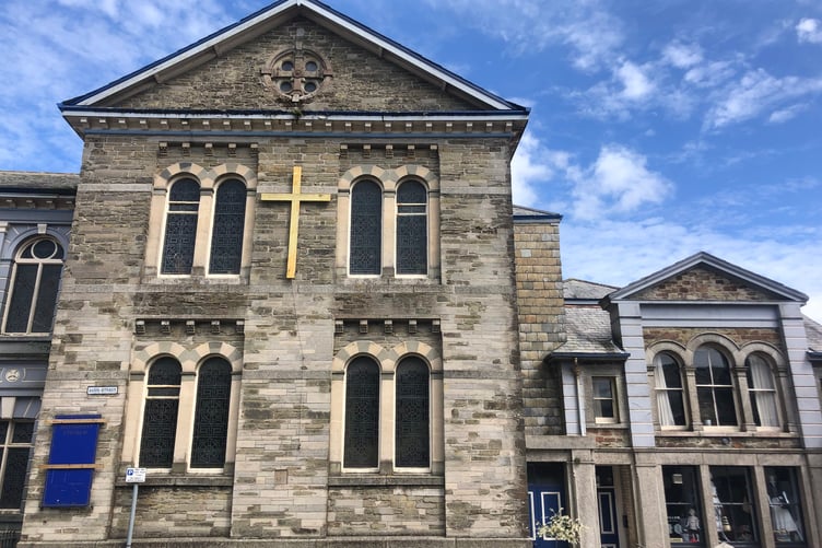 Epworth Studios, formerly the Methodist Church, will open its Sanctuary space with displays on its renovation as part of Liskeard Unlocked (Picture: Liskeard Town Council)