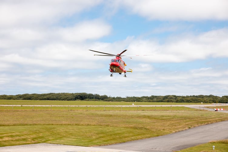 The new air ambulance takes flight (Picture: Andy Holter Photography)