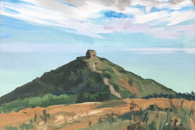 This painting of Rame Head by David Gamblin is just one of the pieces that will be on show at Lambs Gallery in Lostwithiel