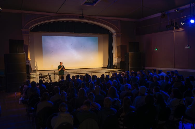 Alex Fish Welcoming Audience – 99p Films – Photo by Darshan Harode.