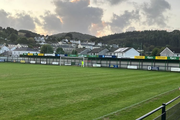St Blazey's new stand.