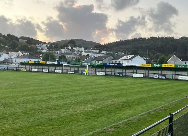 St Blazey's new stand.