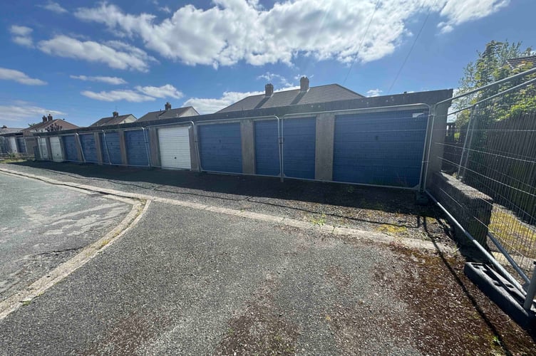 A total of 29 garages in Roberts Avenue, Torpoint will be offered in two separate lots