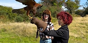 Sharon and Kelly Osbourne find solace in falconry