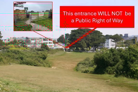 A photograph from Carlyon Parish Council highlighting the kissing gate entrance issue.