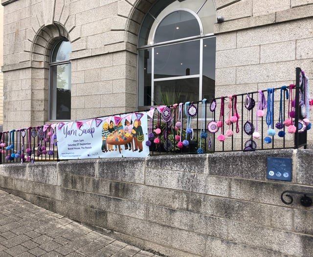 Town gets woolly welcome with yarn swap at Boost House
