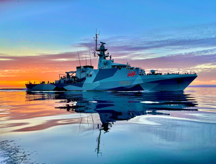 HMS Tamar has been deployed in the Indo-Pacific since September 2021 on a five-year mission.