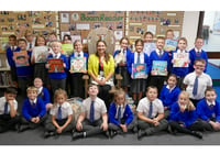 Author inspires schoolchildren – and picks up ideas for new book