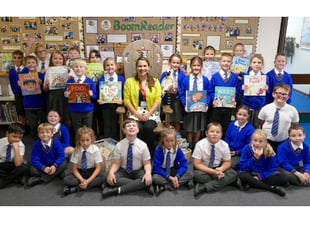Author inspires schoolchildren – and picks up ideas for new book