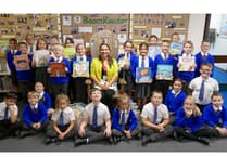 Author inspires schoolchildren in Cornwall – and picks up ideas for new book