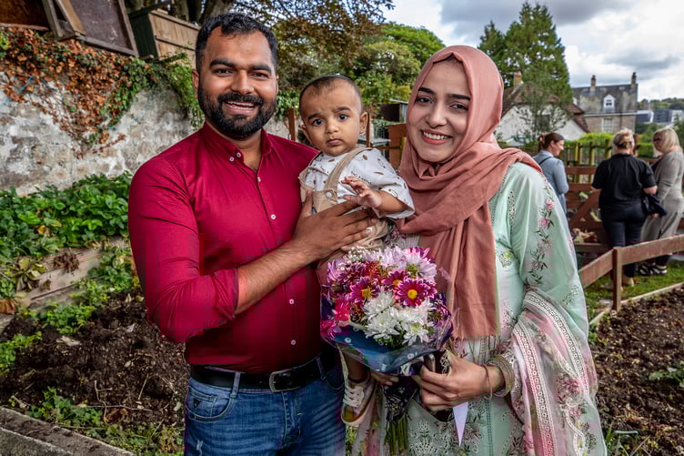 Information technology and network engineer Atif Haroon and his family.