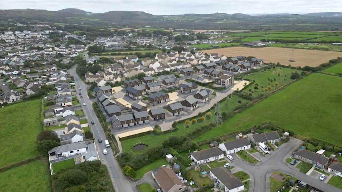 Plan for 90 new homes at village in Cornwall approved despite concerns ...
