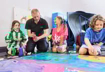 Children add creative touch to flood defence works at Cornish school