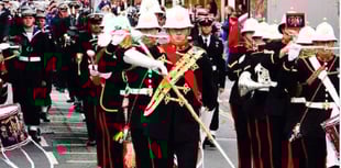Torpoint welcomes HMS Raleigh in traditional parade
