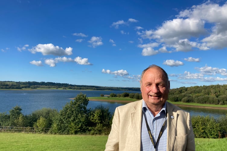 Cornwall councillor Jim Candy attended the South West Water roadshow at Roadford Lake, Devon