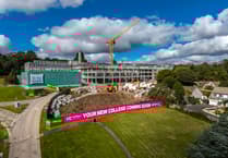 New building taking shape as St Austell Cornwall College campus is being transformed
