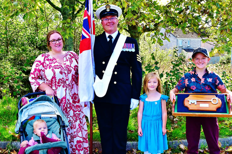People of all ages took to the streets to celebrate HMS Raleigh exercising its Freedom of the Town 