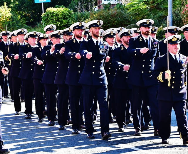HMS Raleigh parade marks Freedom of Torpoint celebration