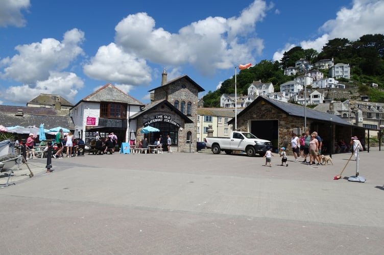 The historic fountain, located behind the white vehicle next to the old lifeboat station. (Picture: DS Pugh/Geograph)